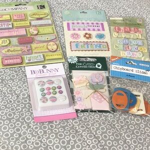 🏷 New Scrapbook Embellishments, Die Cuts & Brads Bundle